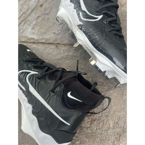 Nike Alpha Huarache NXT Metal Baseball Cleats Mens 7 Black DJ6517-001 - Picture 3 of 5